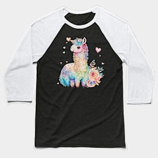 Llama Love Baseball T-Shirt